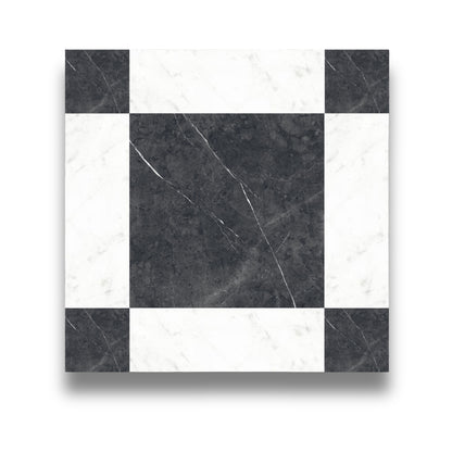Cassettone Nero Marquina & Carrara