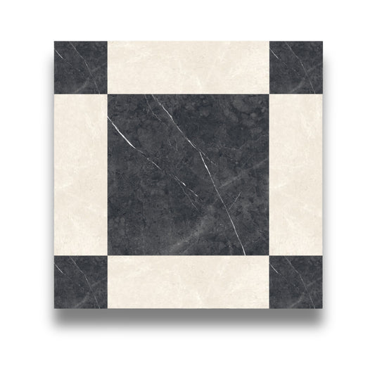 Cassettone Nero Marquina & Marfil