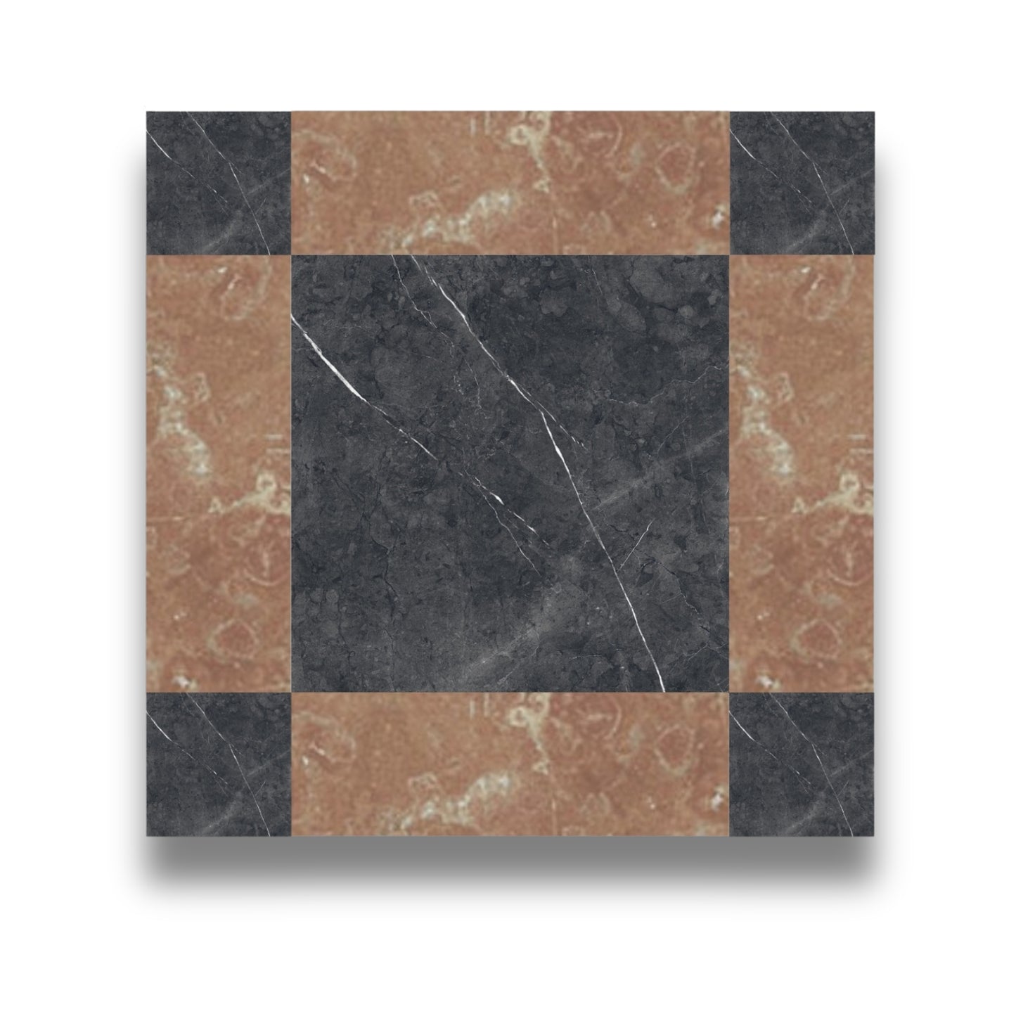 Cassettone Nero Marquina & Rosso Verona