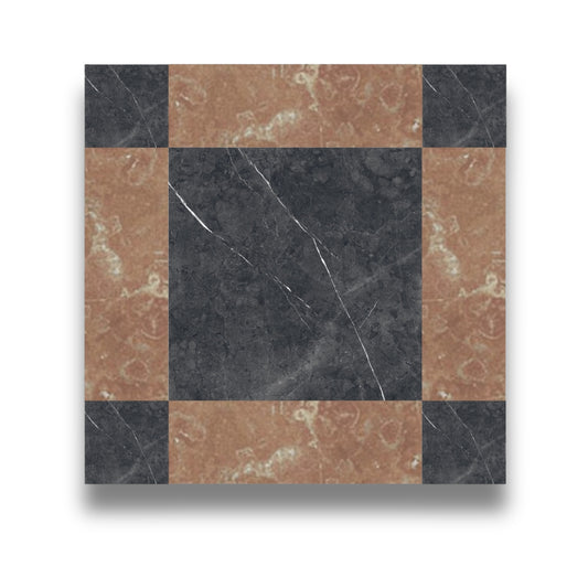 Cassettone Nero Marquina & Rosso Verona
