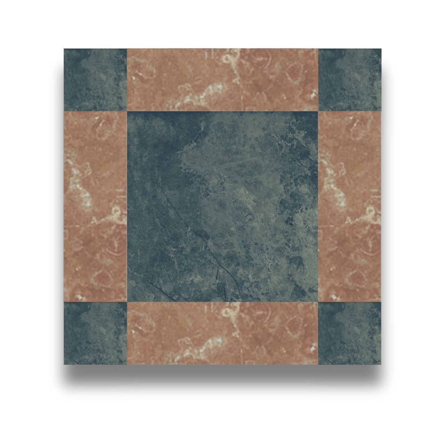 Cassettone Verde Guatemala & Rosso Verona