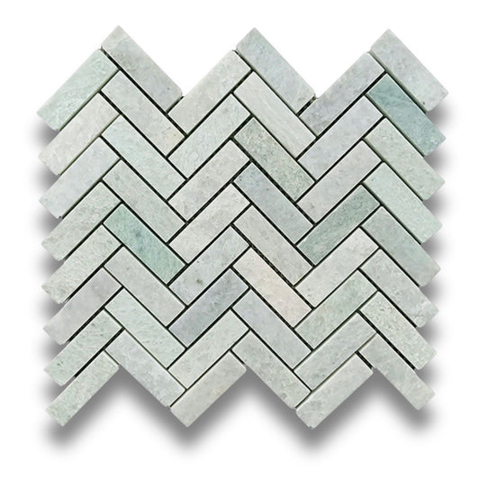 Herringbone Verdi Cristallo 20x64mm