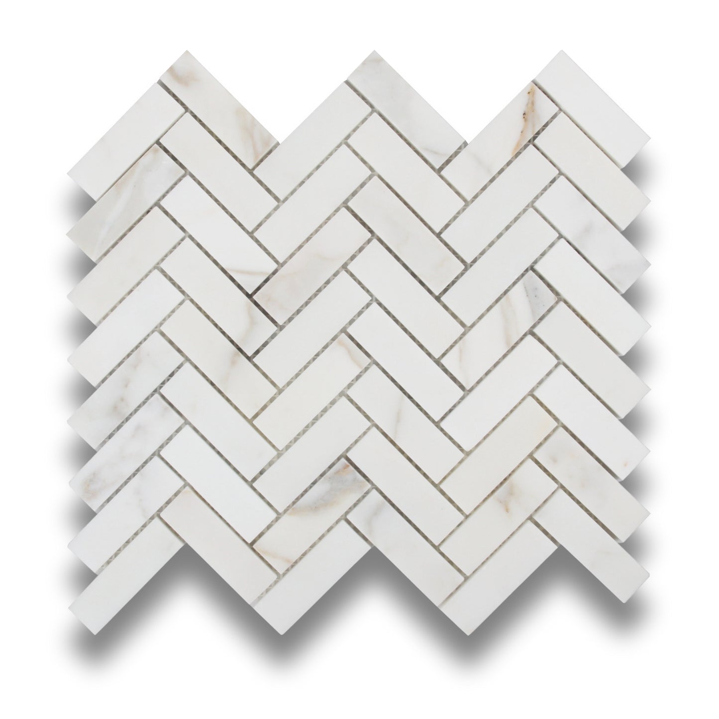 Herringbone Calacatta Gold 20x64mm