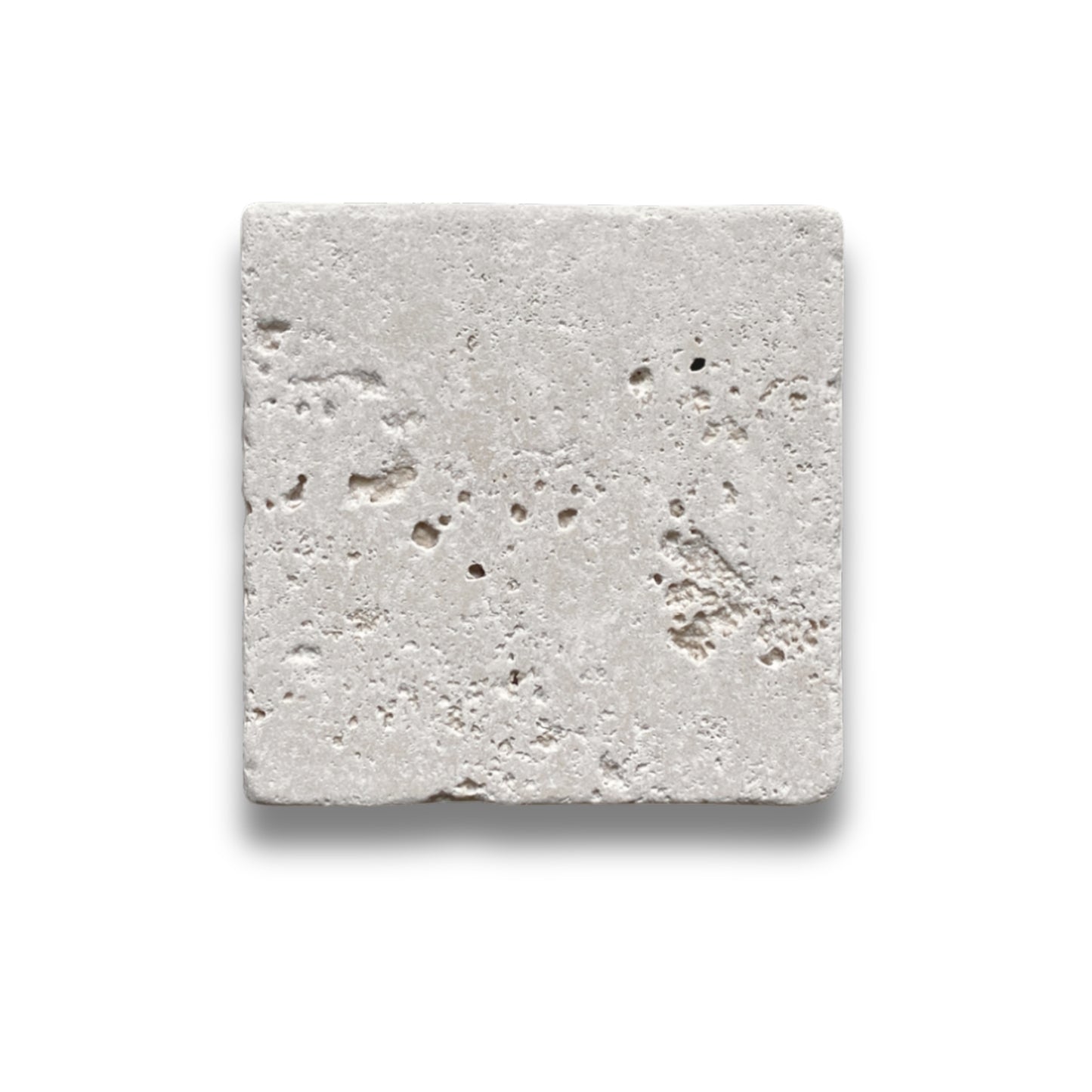 Stone Square Travertine Classico Tumbled 100x100mm