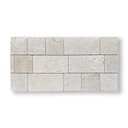 Stone Subway Travertine Classico Tumbled 100x200mm