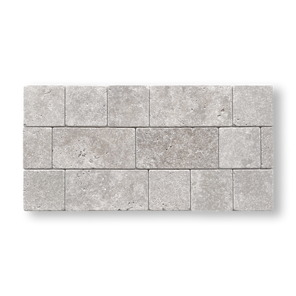 Stone Subway Travertine Noce Tumbled 100x200mm
