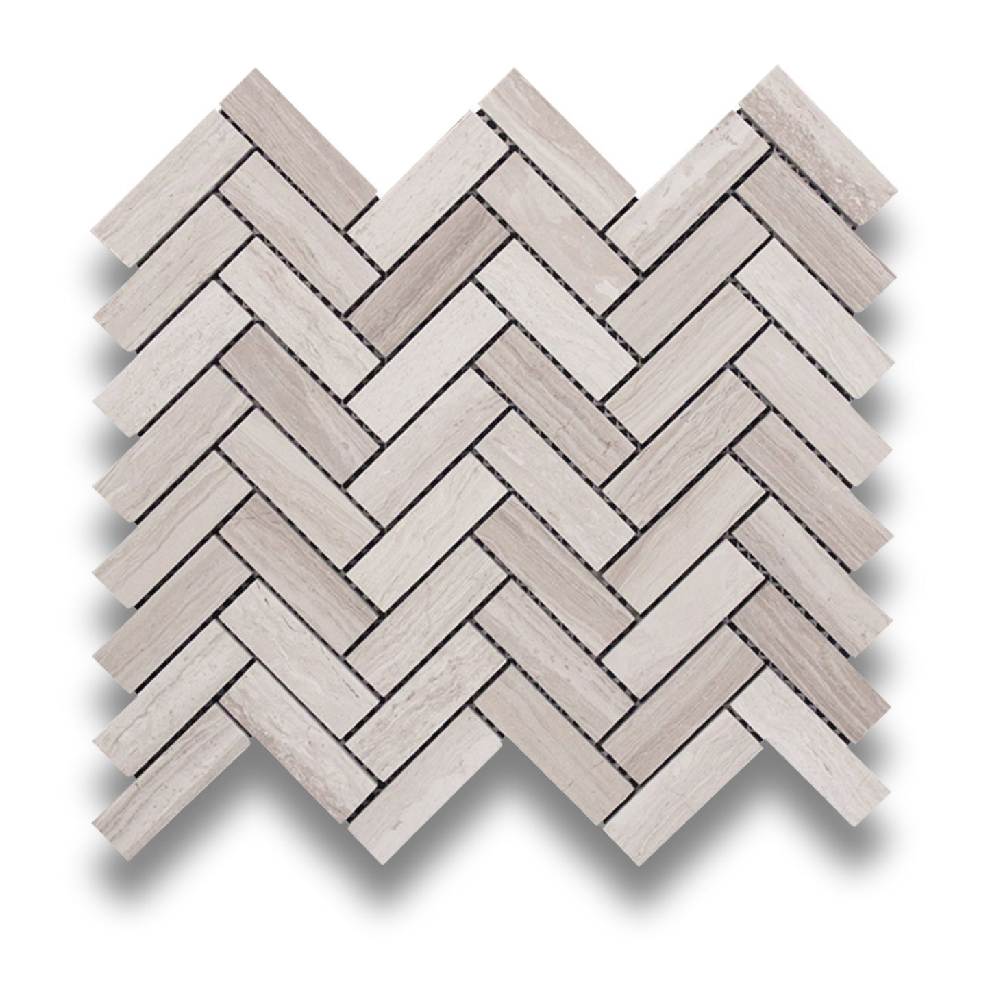 Herringbone Driftwood Limestone 20x64mm