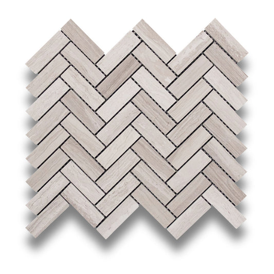 Herringbone Driftwood Limestone 20x64mm