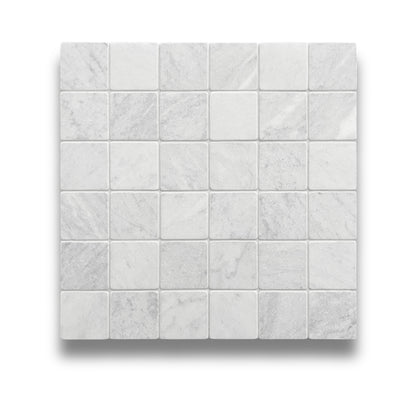 Stone Square Carrara Tumbled 98x98mm