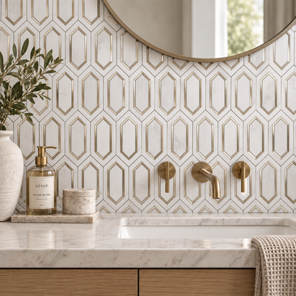 Lux Picket Gold Aluminium