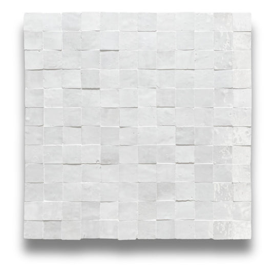 Zellige Mosaic Albus White 50x50mm