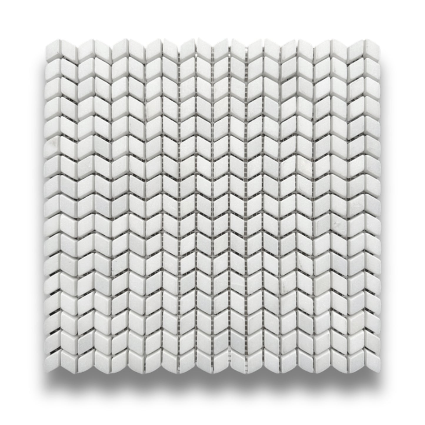 Mini Chevron Oriental White
