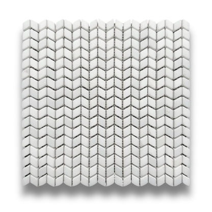 Mini Chevron Oriental White
