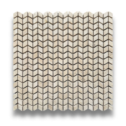 Mini Chevron Travertine Classico