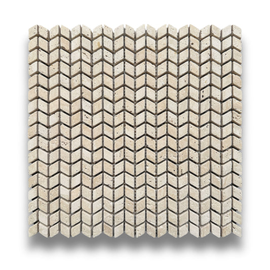 Mini Chevron Travertine Classico