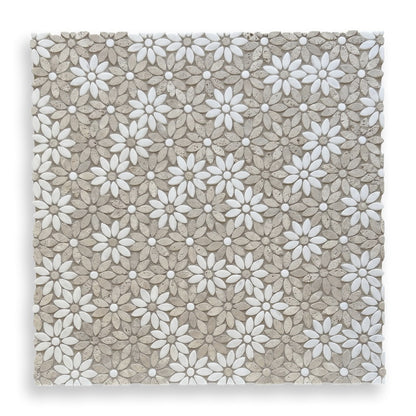 Flowers Travertine Classic & Thassos Fiori Di Marmo