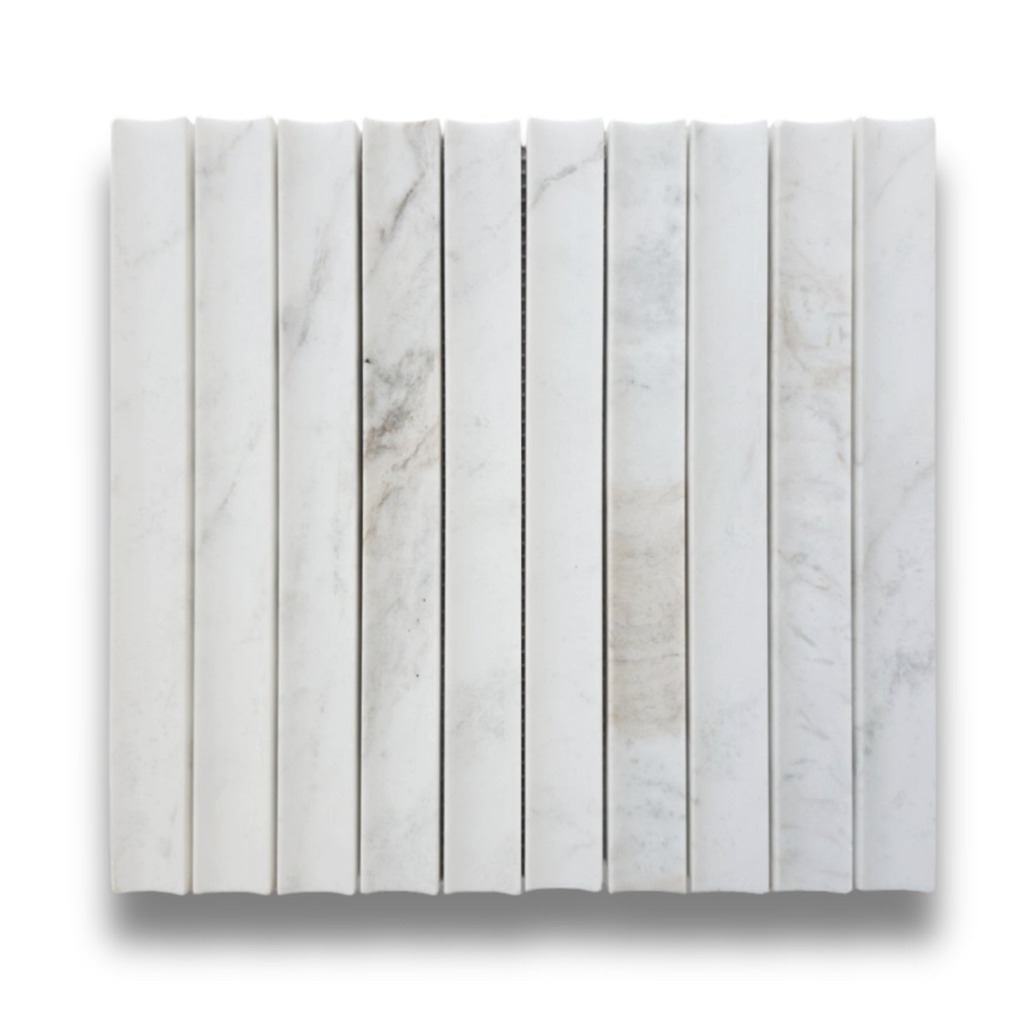Concave Flute Bianco Oro Light 30x300mm