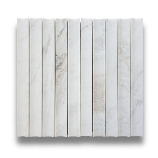 Concave Flute Bianco Oro Light 30x300mm