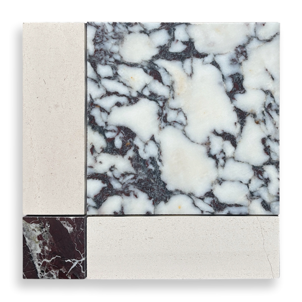 Lyon Calacatta Viola, Portuguese Beige & Rosso Levanto