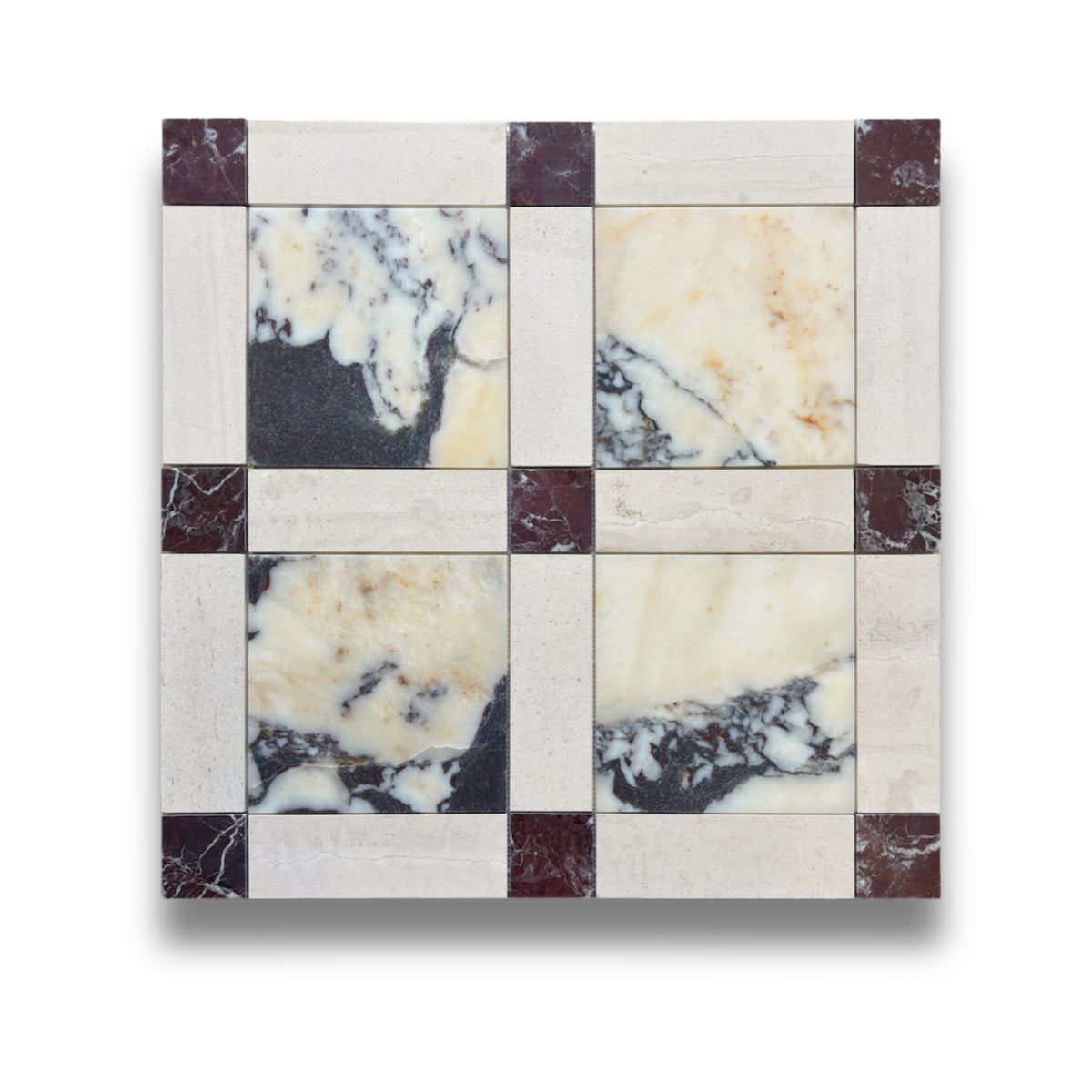 Lyon Calacatta Viola, Portuguese Beige & Rosso Levanto