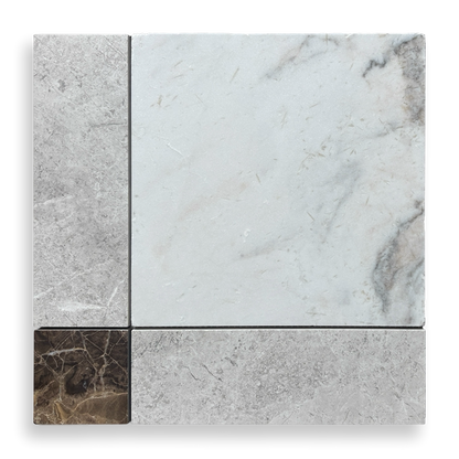 Lyon Bianco Oro Light, Tundra Grey & Emperador