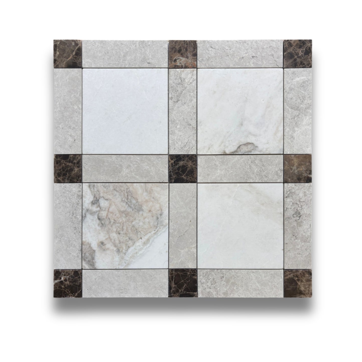 Lyon Bianco Oro Light, Tundra Grey & Emperador