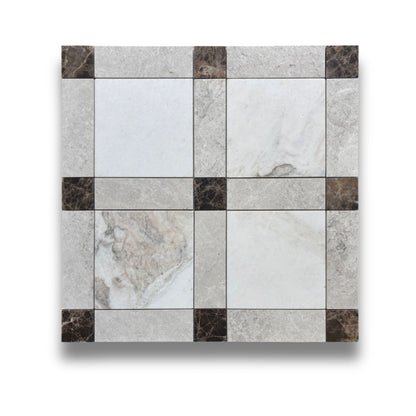 Lyon Bianco Oro Light, Tundra Grey & Emperador