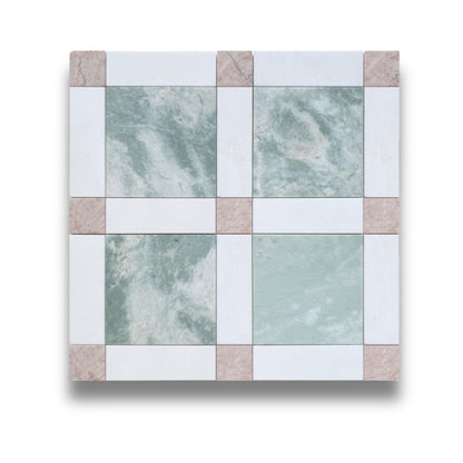 Lyon Verdi Cristallo, Thassos & Light Rosado Honed