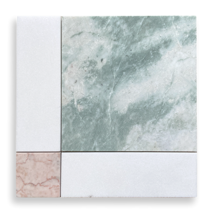 Lyon Verdi Cristallo, Thassos & Light Rosado Honed
