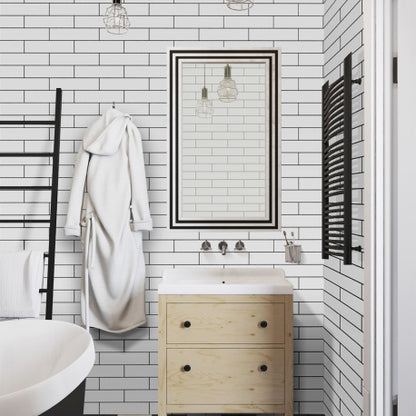 Basics White Gloss (Flat) 65x265mm