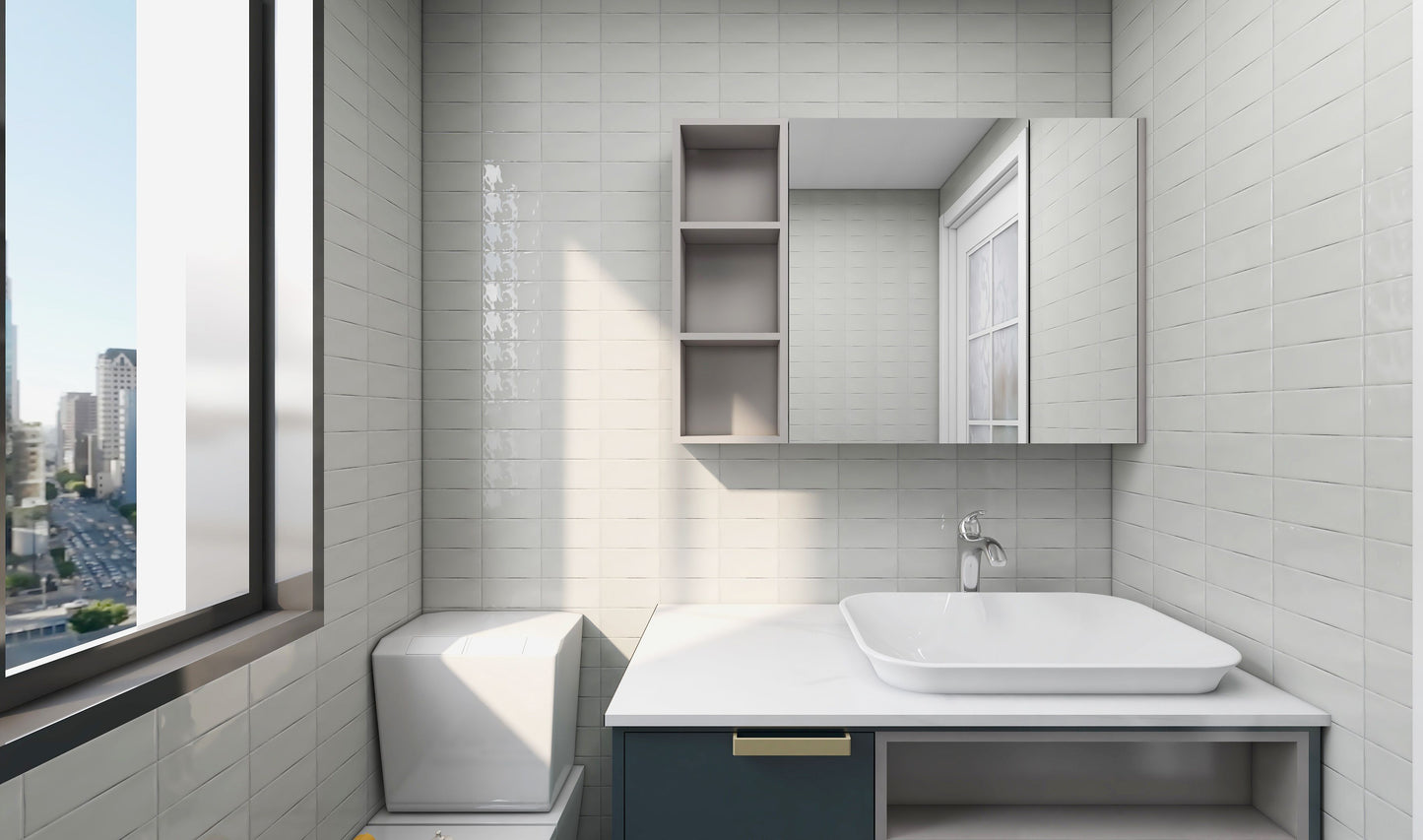 Basics Oyster Gloss 75x150mm