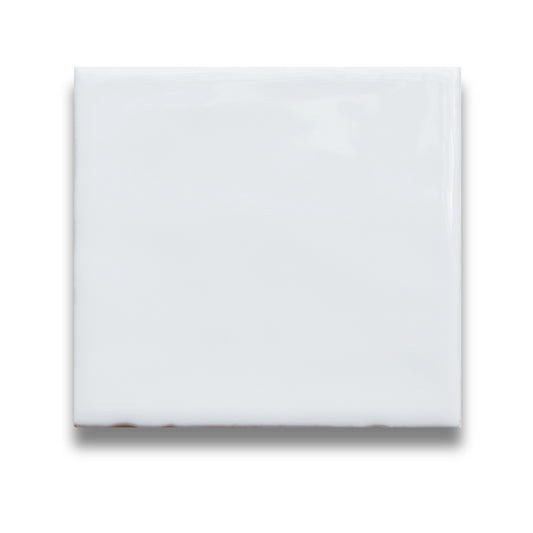 Basics White Wavy Gloss 150x150mm