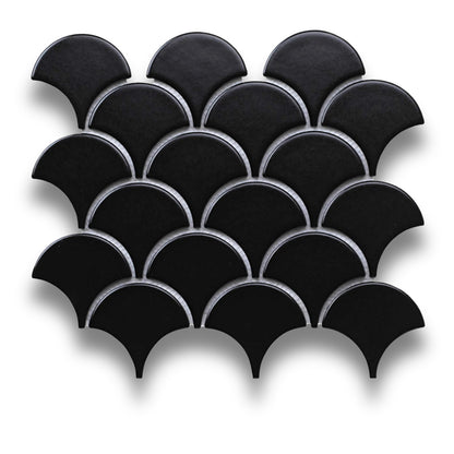 Fan Shape Black Matt