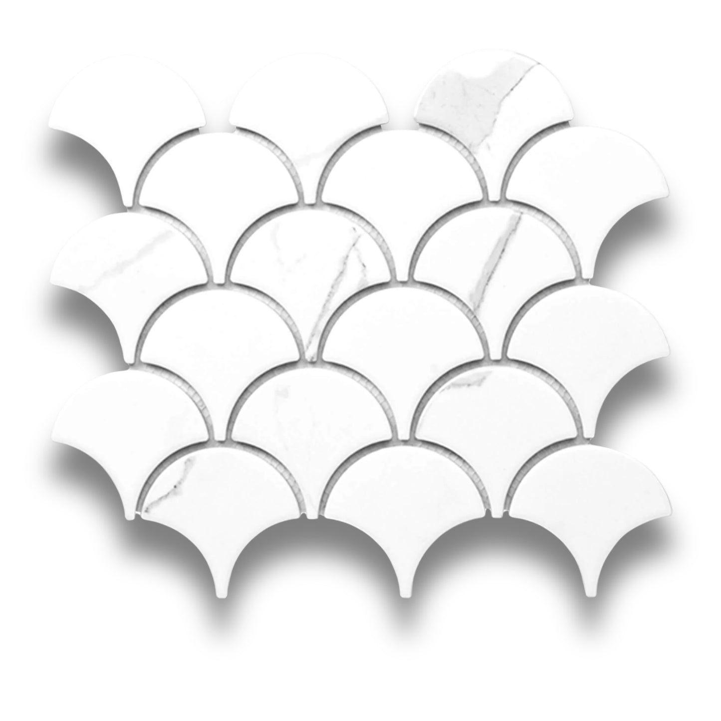 Fan Shape Carrara Matt