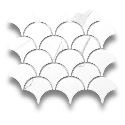 Fan Shape Carrara Matt