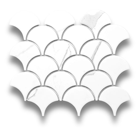 Fan Shape Carrara Matt