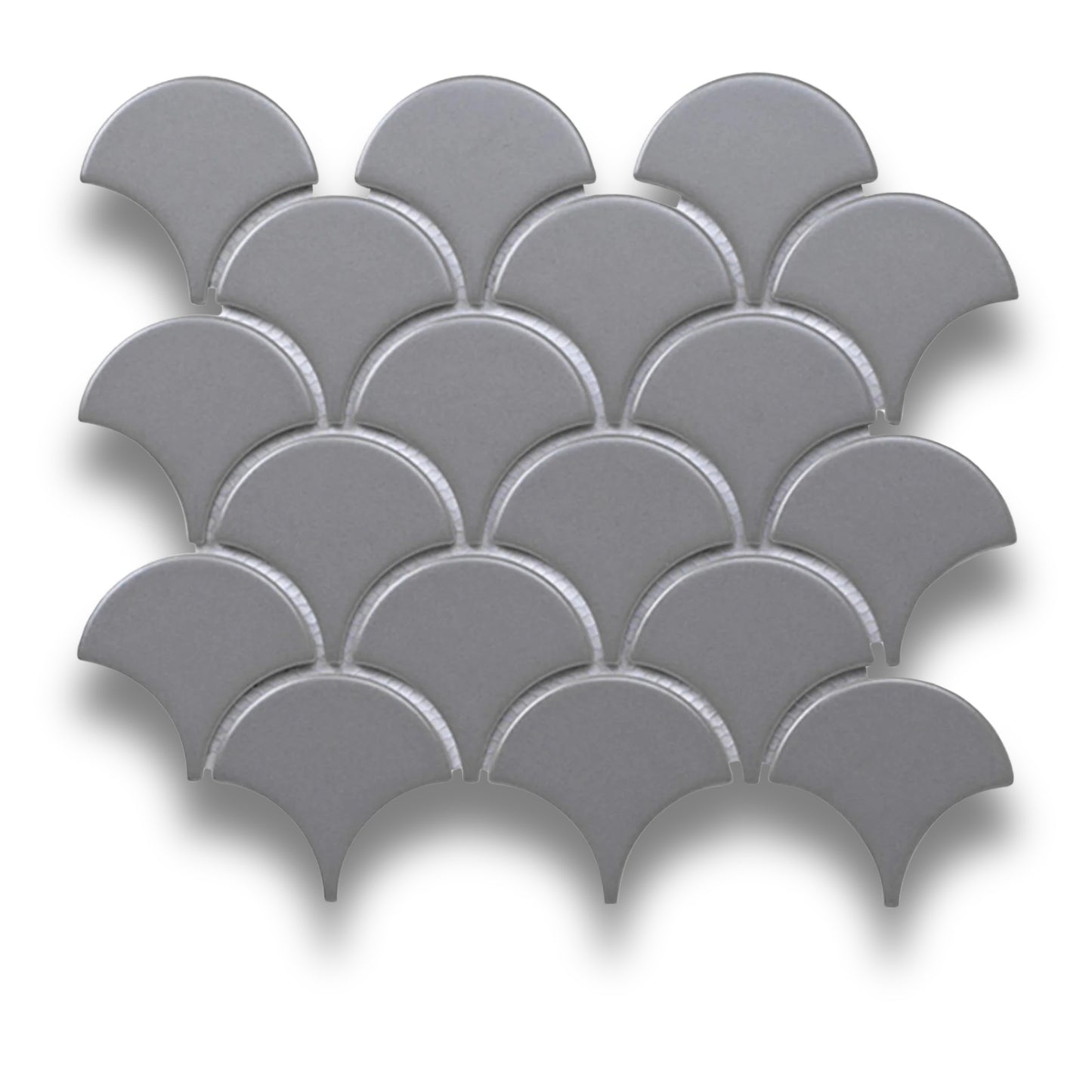 Fan Shape Grey Matt