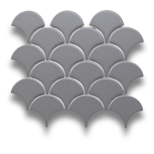 Fan Shape Grey Matt