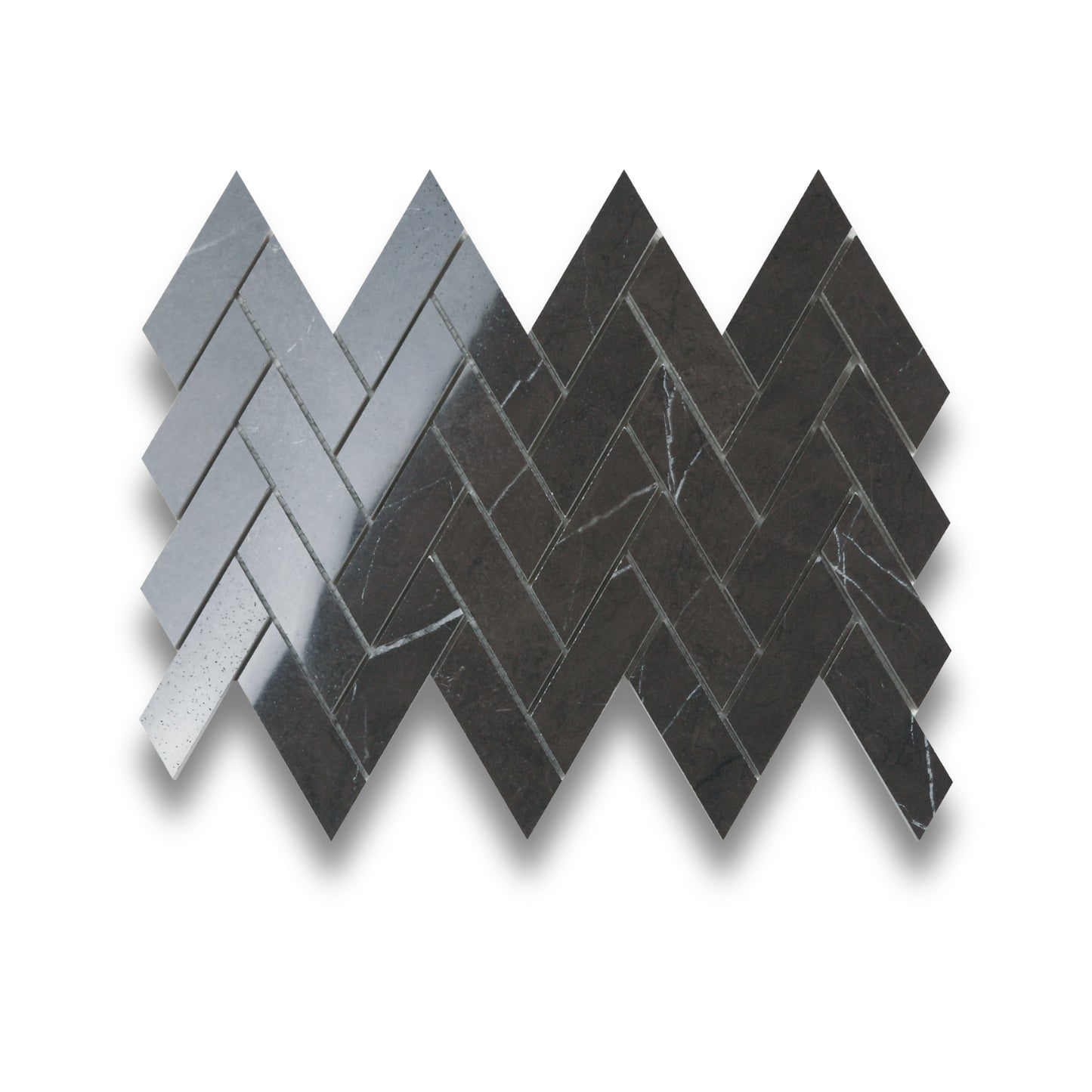 Pietra Europa Mosaic Pietra Grey Arrow X Polished 30x90mm