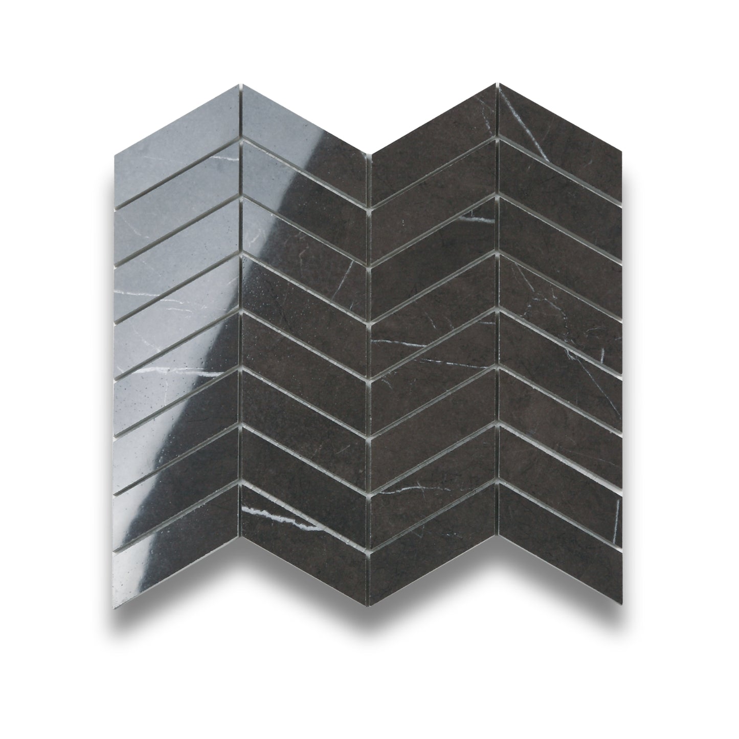 Pietra Europa Mosaic Pietra Grey Wave Polished 30x90mm