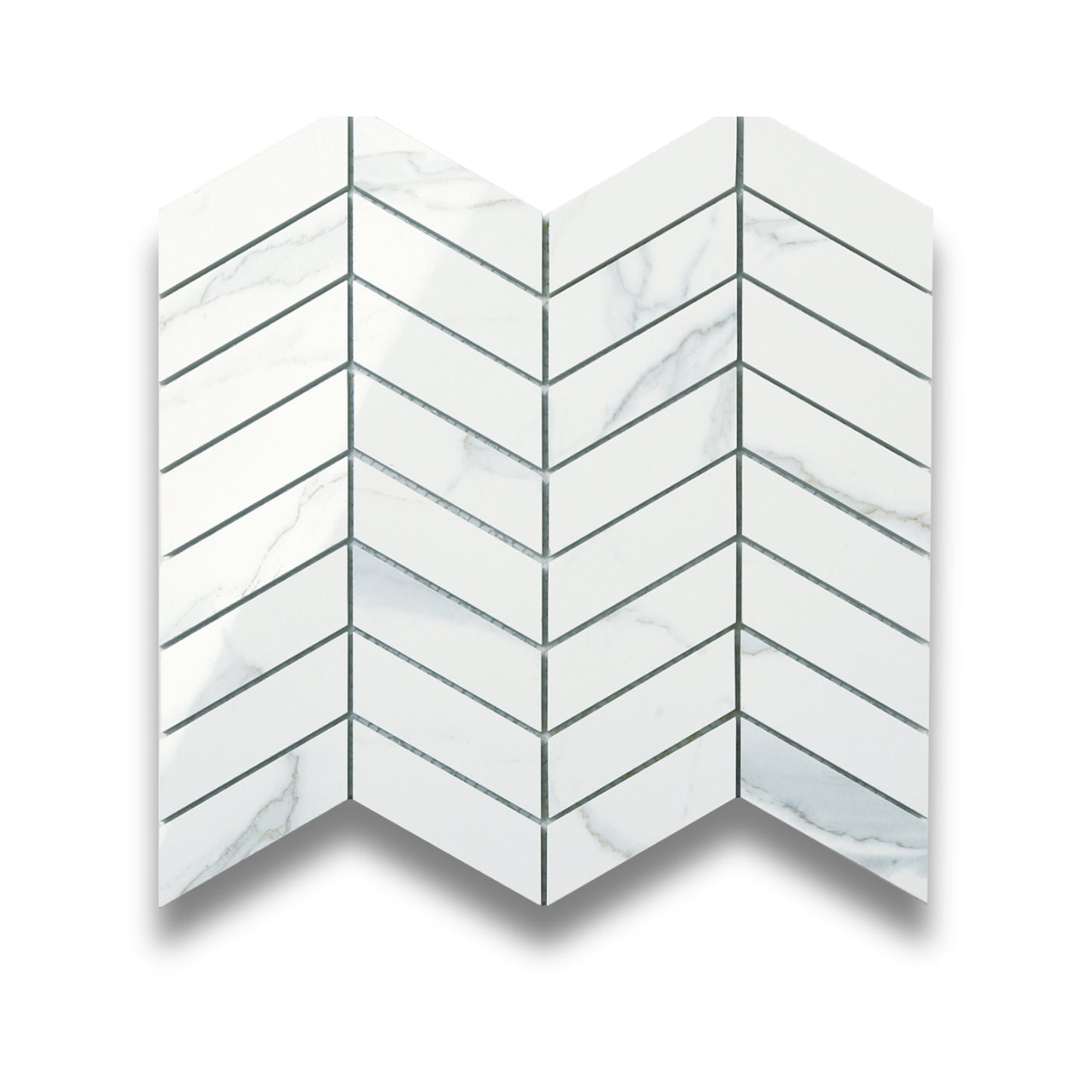 Pietra Europa Mosaic Statuario Venato Wave Polished 30x90mm