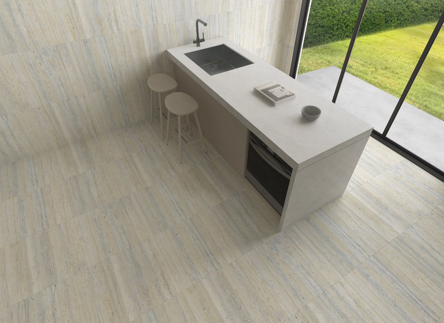 Pietra Europa Silver Gold Vein Matt 600x600mm