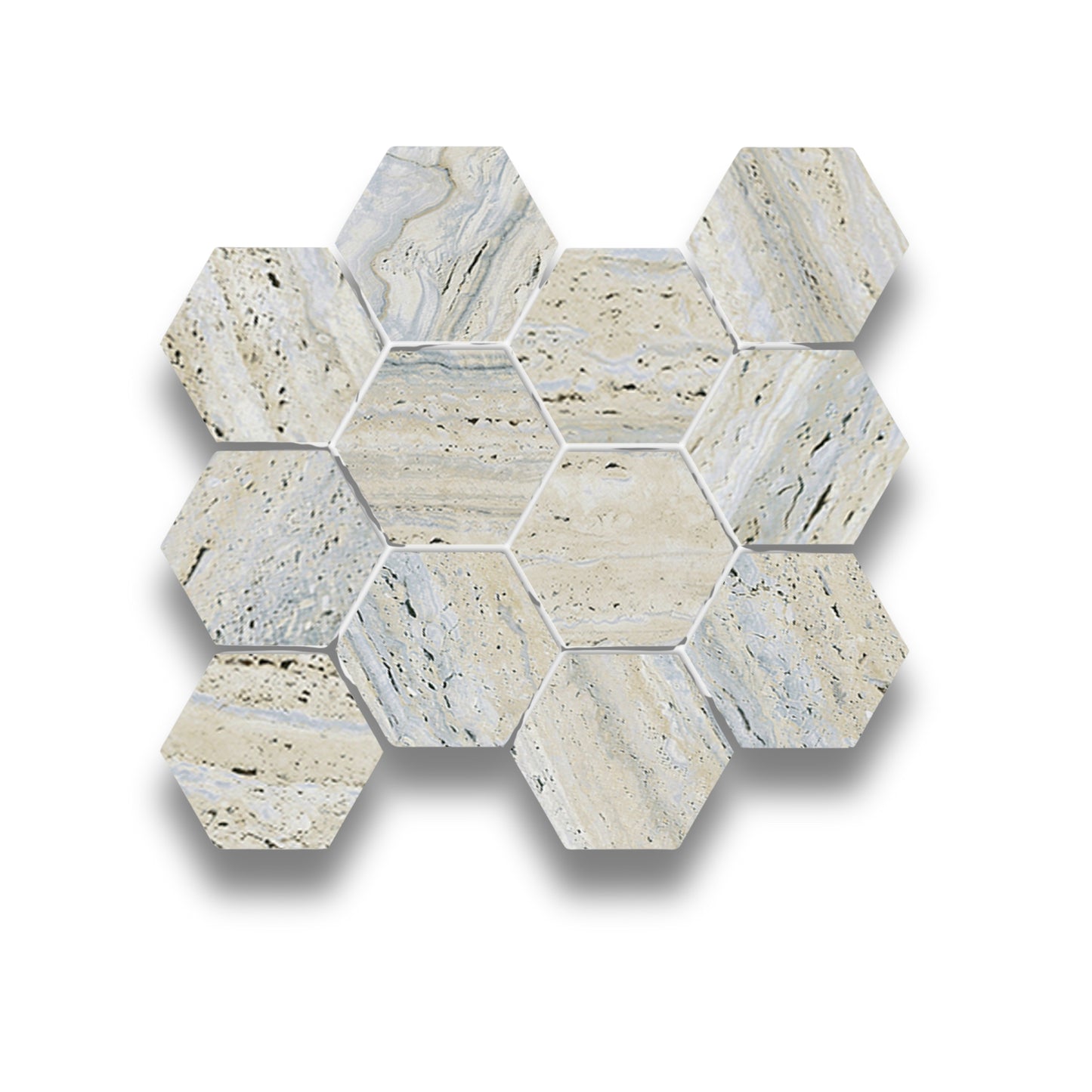 Pietra Europa Silver Gold Vein - Hex