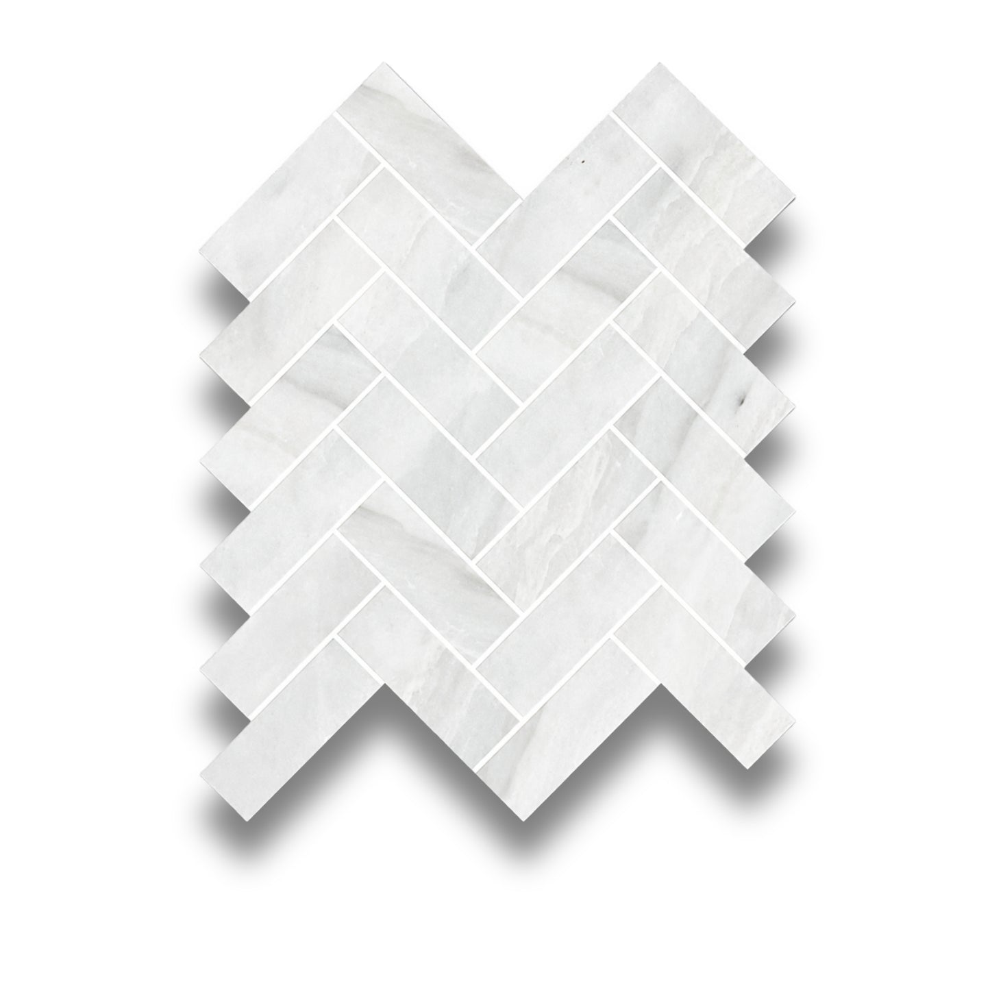 Stone Marble Pearl White Brick Wave