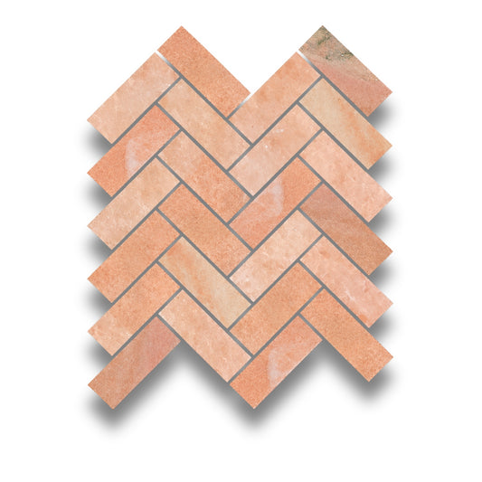 Stone Marble Rosa Herringbone