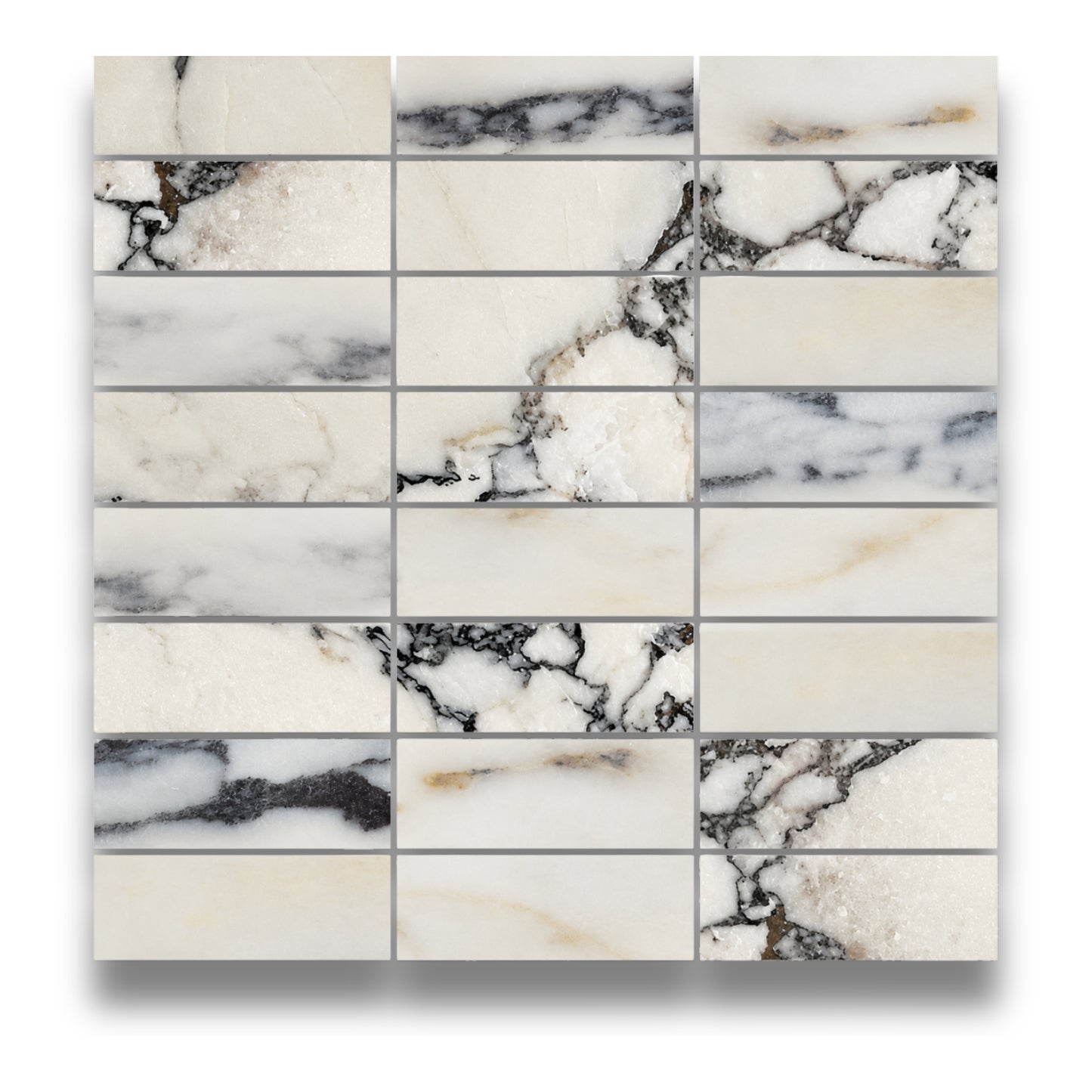 Stone Marble Calacatta Viola Stack Bond