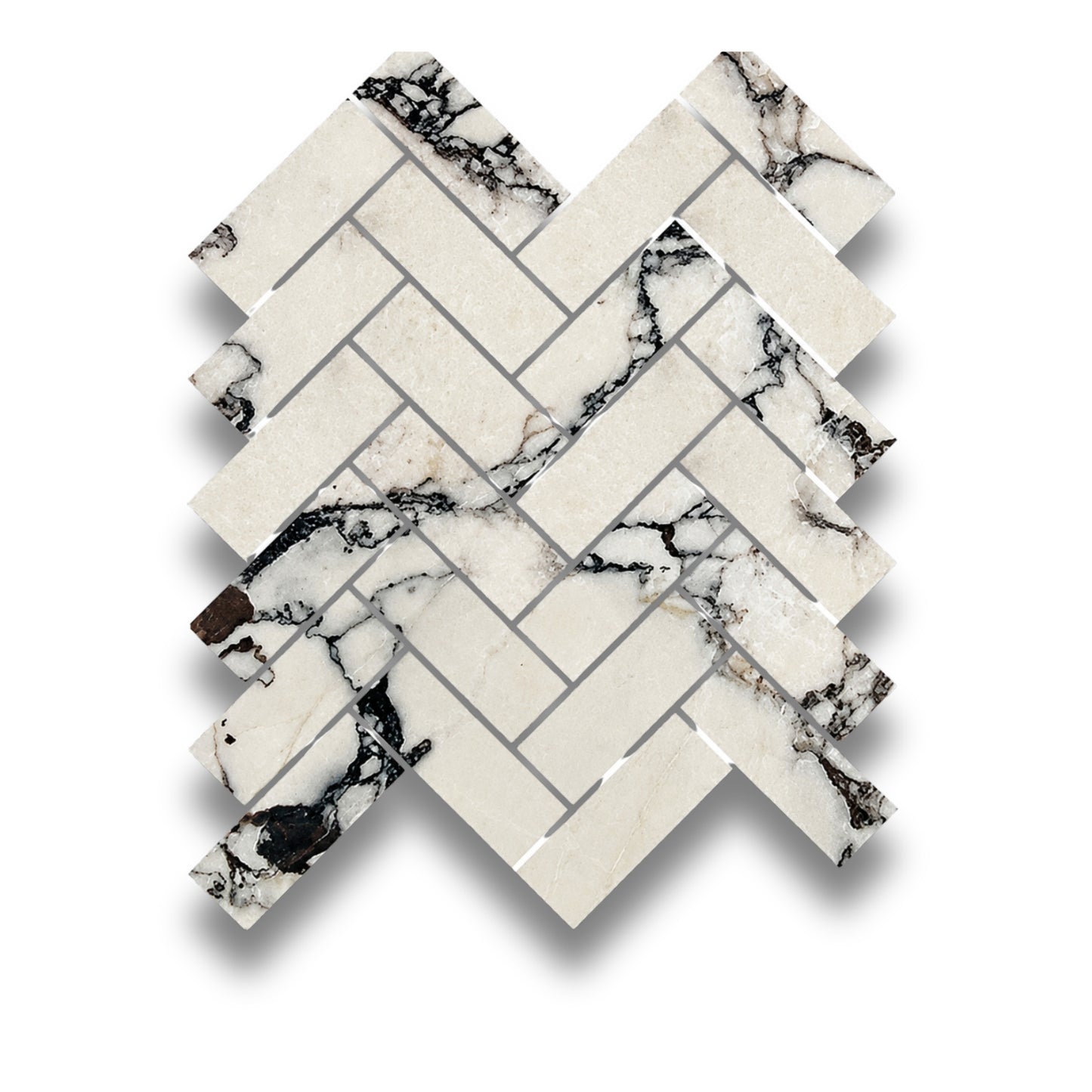 Stone Marble Calacatta Viola Brick Wave