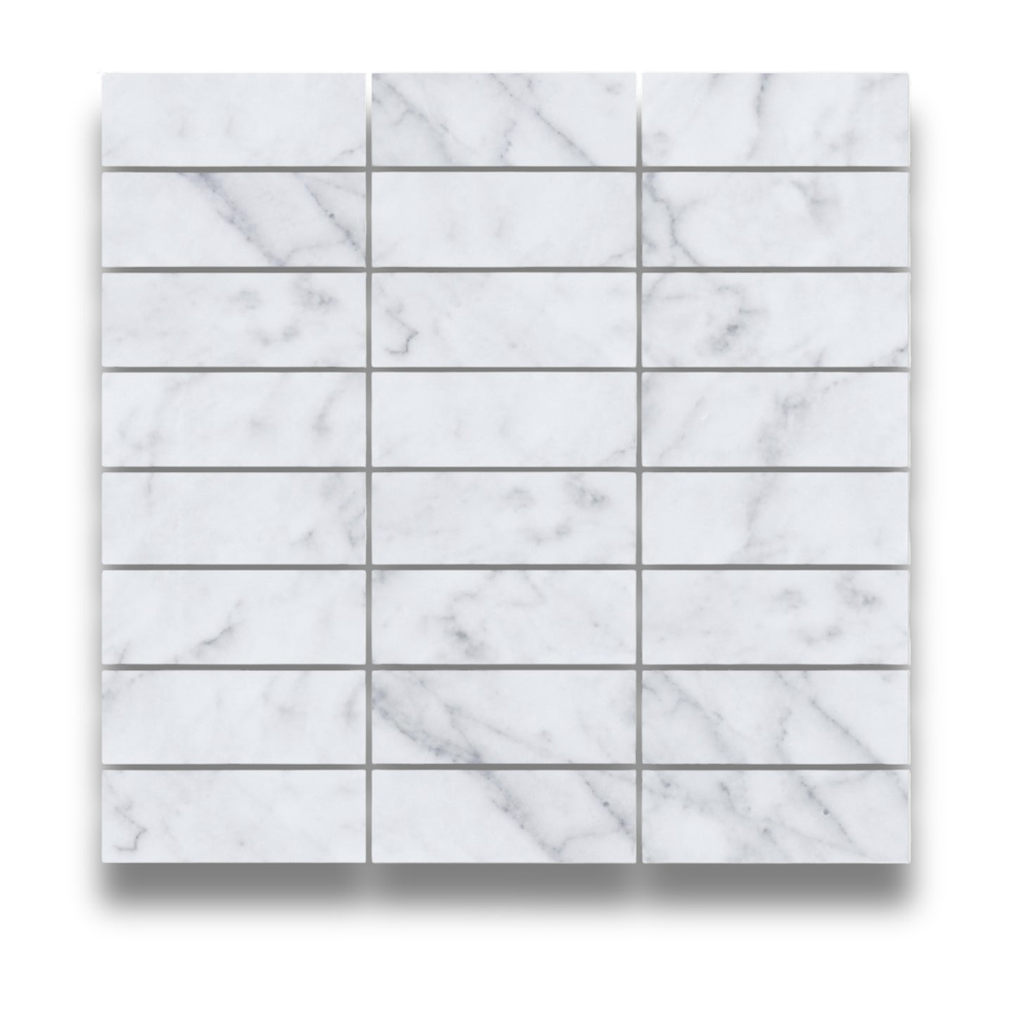 Stone Marble Bianco Carrara Stack Bond