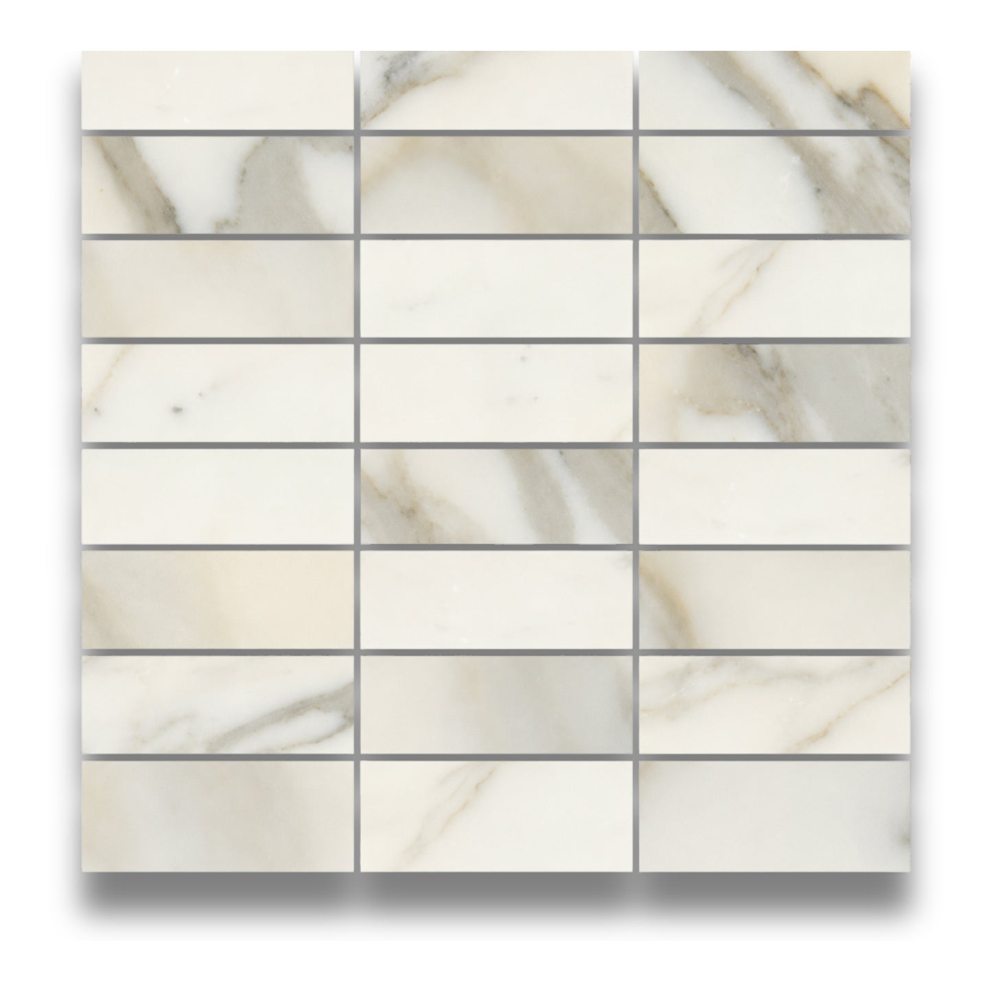 Stone Marble Calacatta Stack Bond