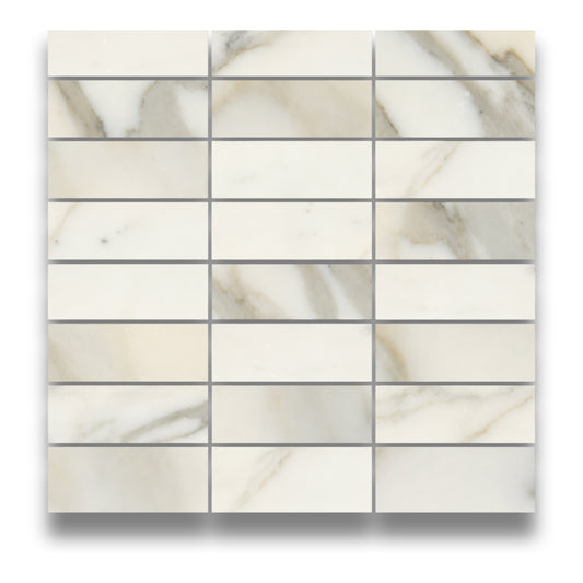 Stone Marble Calacatta Stack Bond